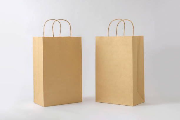 istock Two blank paper cardboard container packs for commercial shopping 1397138437