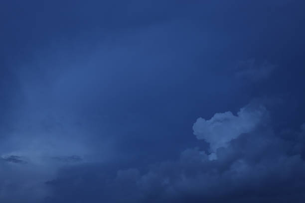 Rainy season clouds and lurid\