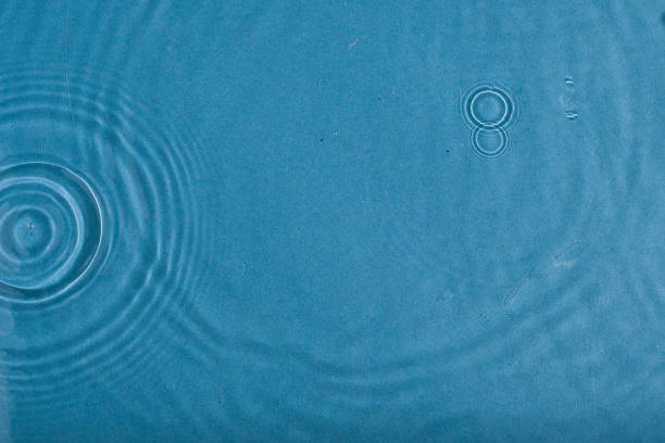 Water ripples background -  underwater texture. Sun shining through water.