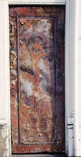 Grunge Door stock photo