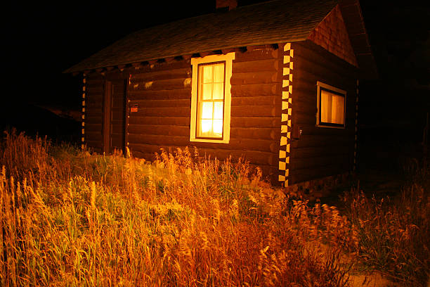 Warming Hut stock photo