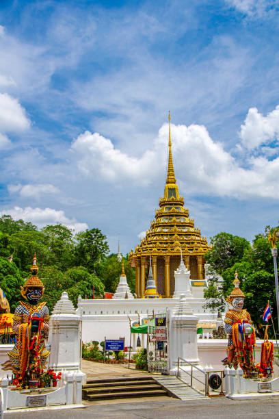 Saraburi, Thailand - May 1, 2022: Phrabuddhabat temple, Saraburi, Thailand stock photo