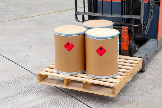 istock Flammable liquid symbol on the chemical tank 1397152488
