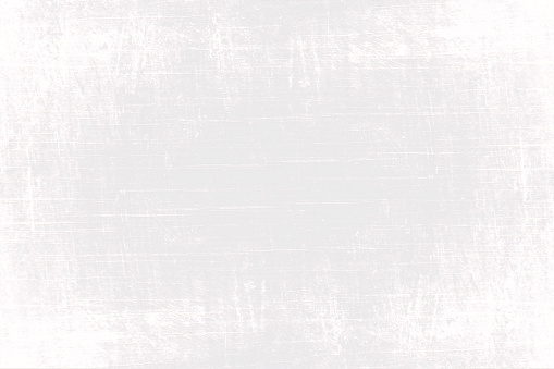 A horizontal background of gradient textured bright light grey and white backdrop, Smudges, grooves and faint stains, strokes or scratches all over with ample copy space, no people and no text. Can be used as wallpapers, textures templates and designs.