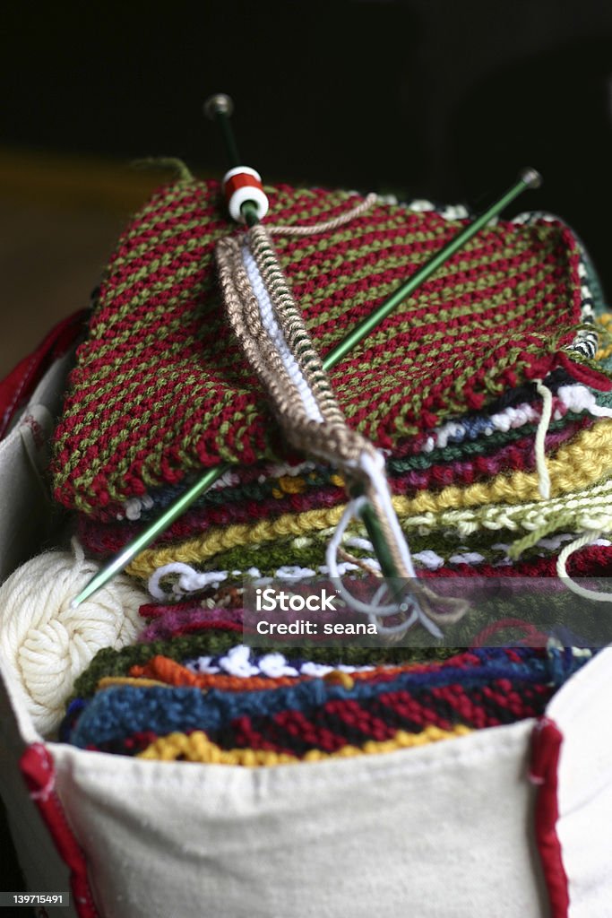 Bolsa de tejer - Foto de stock de Abuela libre de derechos