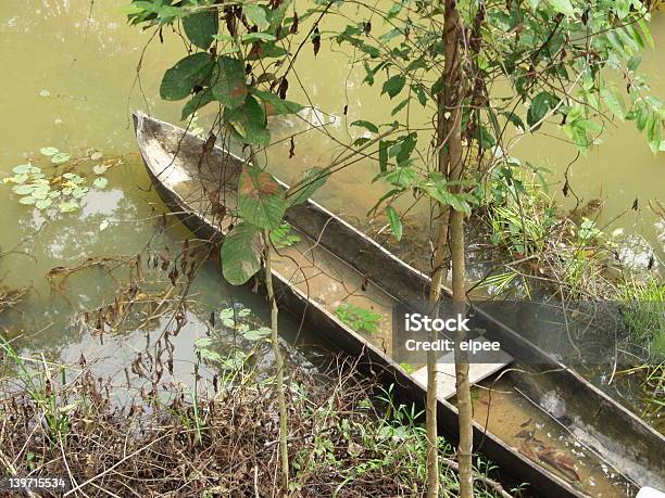 Photo libre de droit de Canoë Dans Un Lagon banque d'images et plus d'images libres de droit de Canoë - Canoë, Costa Rica, Eau