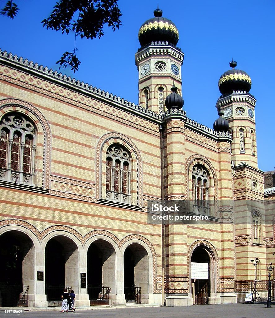 Budapeste Grande Sinagoga - Royalty-free Arco - Caraterística arquitetural Foto de stock