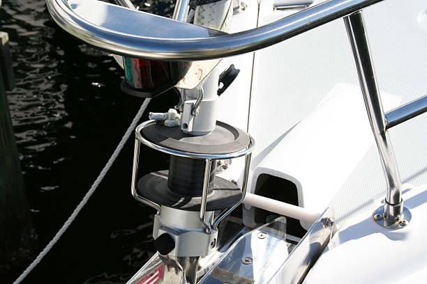istock Sailboat Roller Furling Jib Closeup 139716516