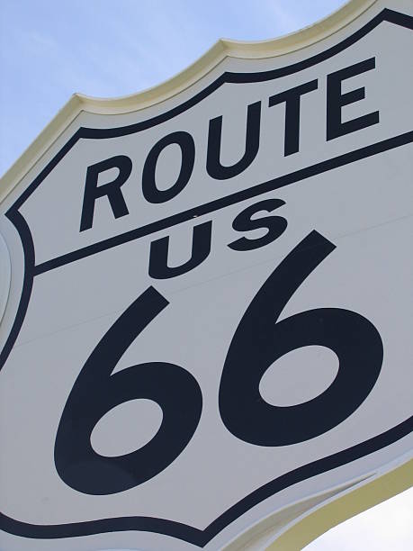 Route 66 Sign stock photo