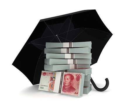Chinese money finance crisis risk insurance protection umbrella