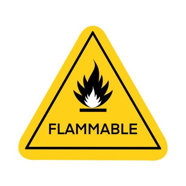 istock The flammable symbol is used to warn of hazards 1397166416