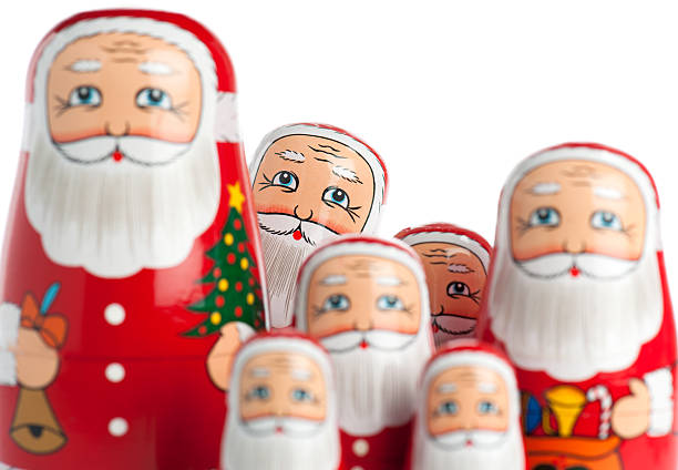 istock Group Of Santa Claus 139716757