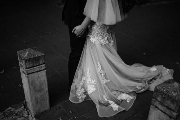 istock Bride and groom and their wedding fairytale. 1397170835