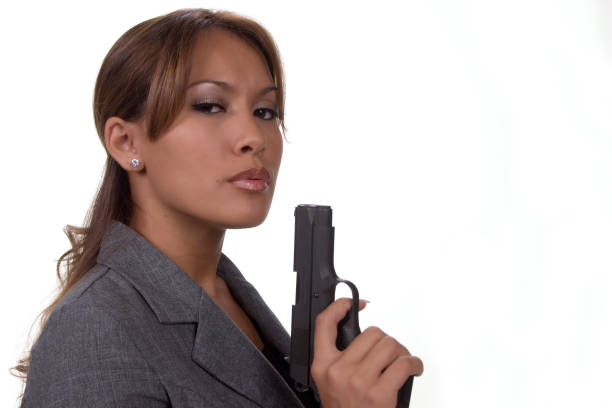 istock Girl With Gun 139717099
