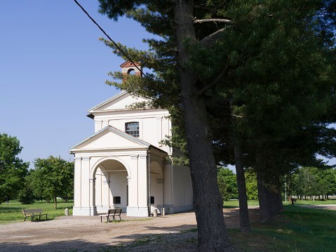 Little church in a park