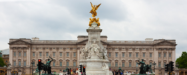 London, United Kingdom - June 29, 2010 : Victoria Memorial in front of Buckingham Palace.