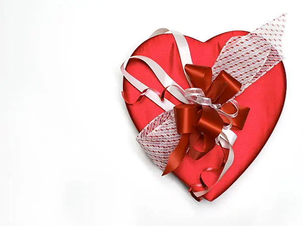 Valentine's Day velvet heart and bow