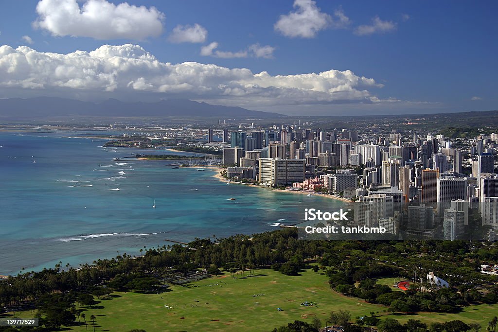 Honolulu, Hawaii - Lizenzfrei Außenaufnahme von Gebäuden Stock-Foto
