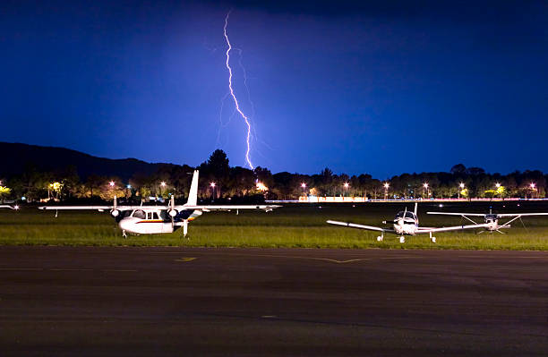 Cessna lighting stock photo