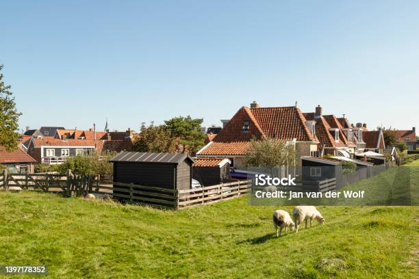 Village View Of The Picturesque Frisian Town Of Makkum Stock Photo - Download Image Now