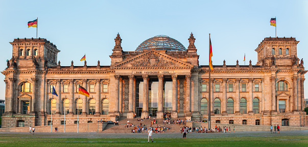 Berlin, Germany - July 14, 2010 : Reichstag Building, seat of German Parliament.