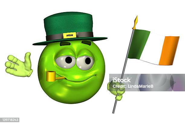 Leprechaun Emotikonz Ścieżka Odcinania - zdjęcia stockowe i więcej obrazów Antropomorficzna buźka - Antropomorficzna buźka, Dzień, Dzień Św. Patryka