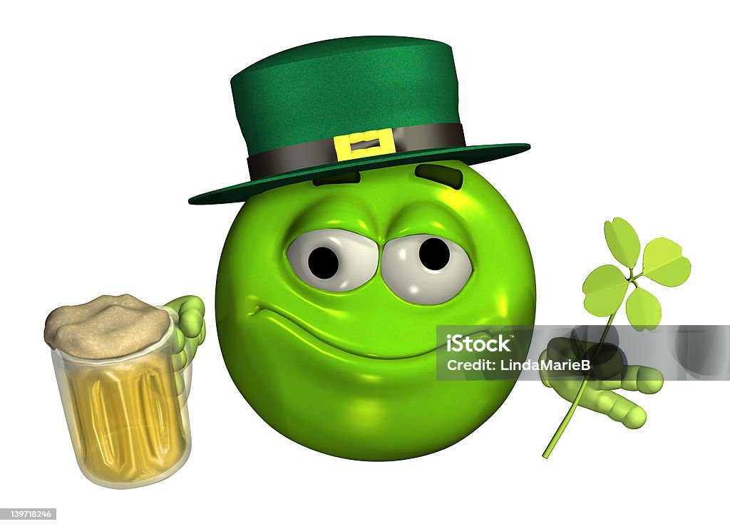 Gnomo Emoticon con birra-include clipping path - Foto stock royalty-free di Alchol