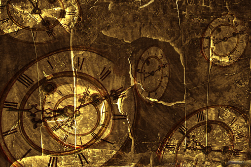 History Background Clock Time Stock Illustration - Download Image Now - Antique, Backgrounds ...