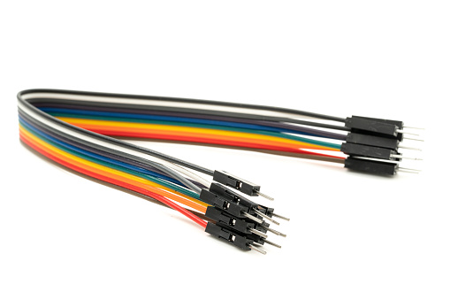 Colored wires for use in electronics