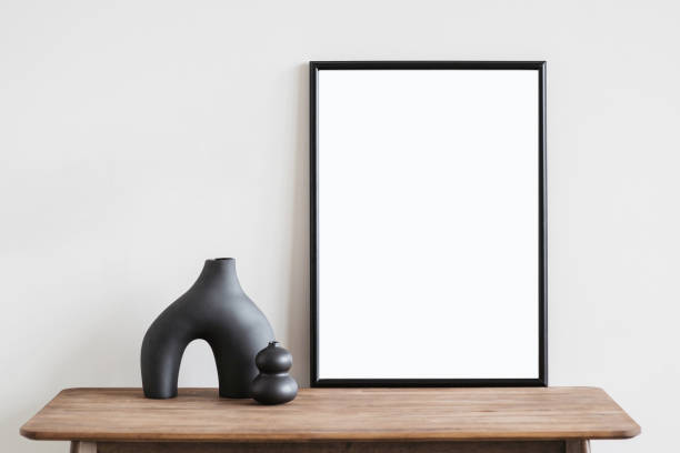 istock Artwork mock-up in interior design. Blank picture frame on a wall 1397195890