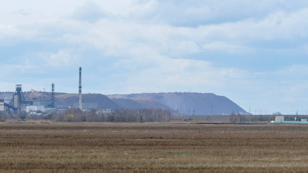 istock Koper for raising ore. Mine buildings. Technology to extract the mineral from underground. Mining. Potassium salt. 1397198670