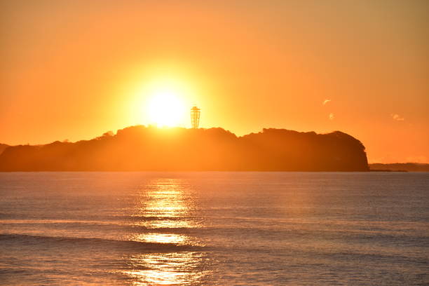 istock Enoshima Island , New year Sunrise 2022. 1397198728