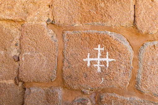 Templar cross in the interior of the Monastery of St Catherine in Sinai