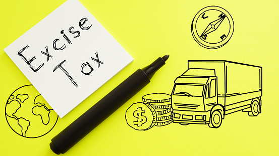 Excise Tax is shown using a text