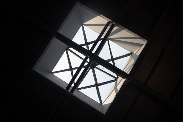 skylight geometry stock photo