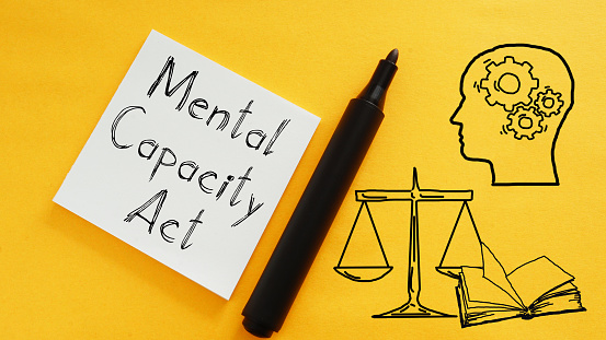 Mental capacity act is shown using a text