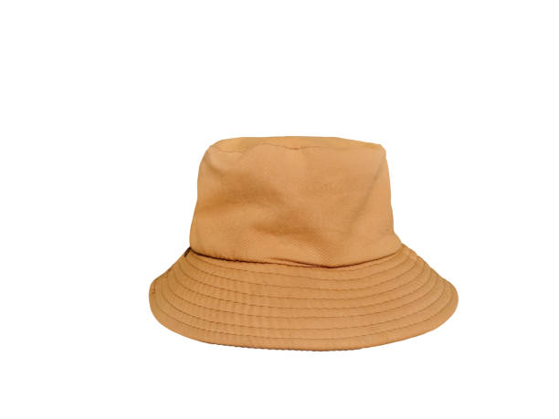 istock brown bucket hat isolated on white 1397200459
