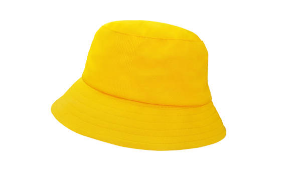 istock yellow bucket hat isolated on white 1397200645