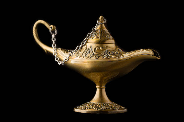 istock Wish lamp, the lamp from which the genie emerges 1397201648