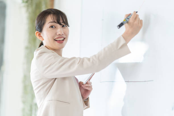 istock Business woman giving a presentation 1397205922