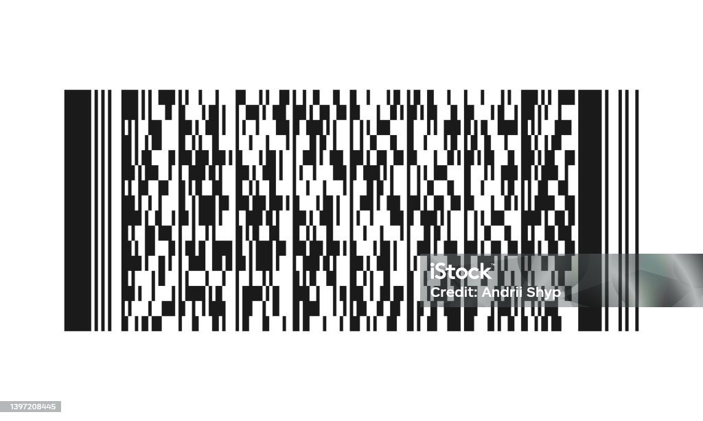 Bar Code Digit Patterns Stacked Linear Barcode Code Pattern Sample Stock Illustration ...