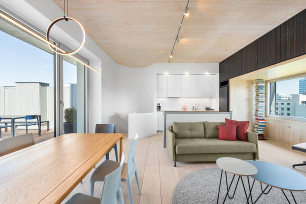 istock Luxury Penthouse Apartment with City View 1397209272