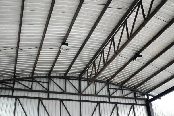 istock Steel structure Roof detail 1397211253
