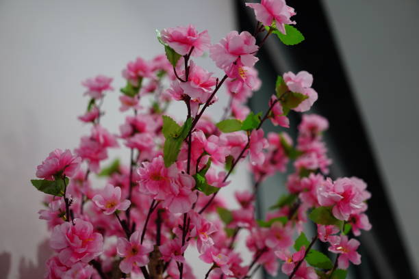 Artificial Colorful pink cherry blossom flower