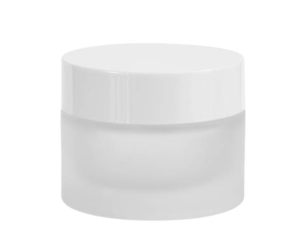 Glass cream jar cosmetic packaging