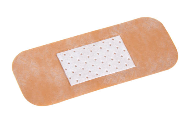 istock Medical elastic plaster isolated on the white background 1397212072