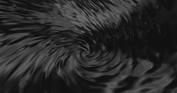 Rotation black abstract oil whirlpool or used engine oil, abstract background. High quality 4k footage