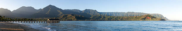 istock Sunrise panorama in Hanalei Bay Kauai 139721565