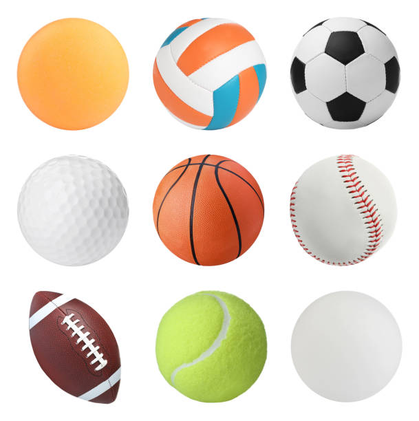 istock Set with different sport balls on white background 1397222968