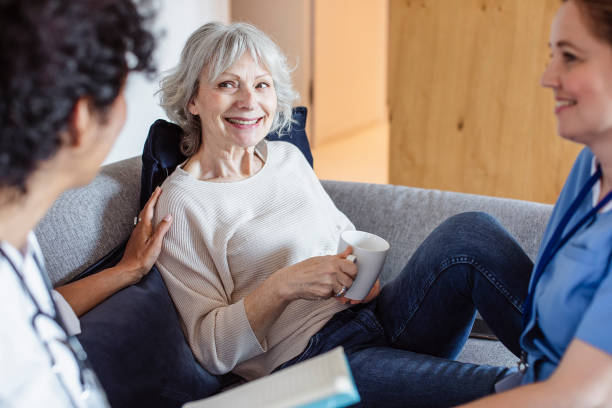 istock Healthcare team visiting a patient at home 1397226884